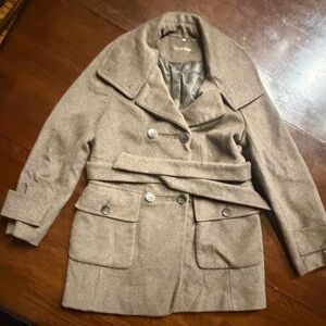 Calvin Klein Brown Double-Breasted Coat